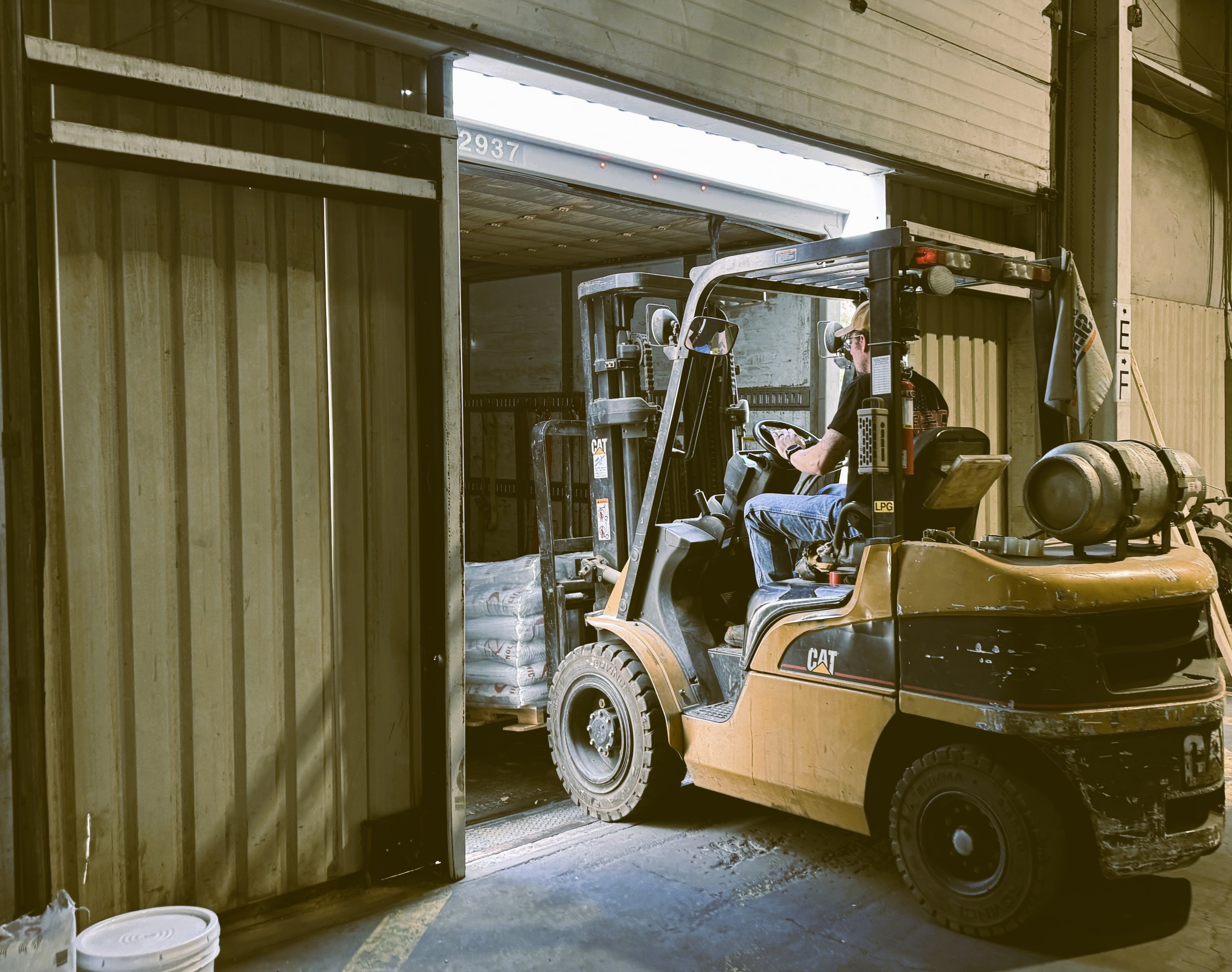 Pallet being loaded